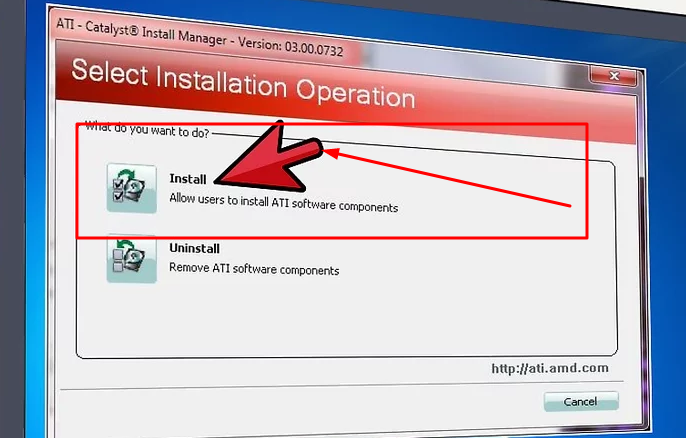 Insert your driver circle or download the drivers